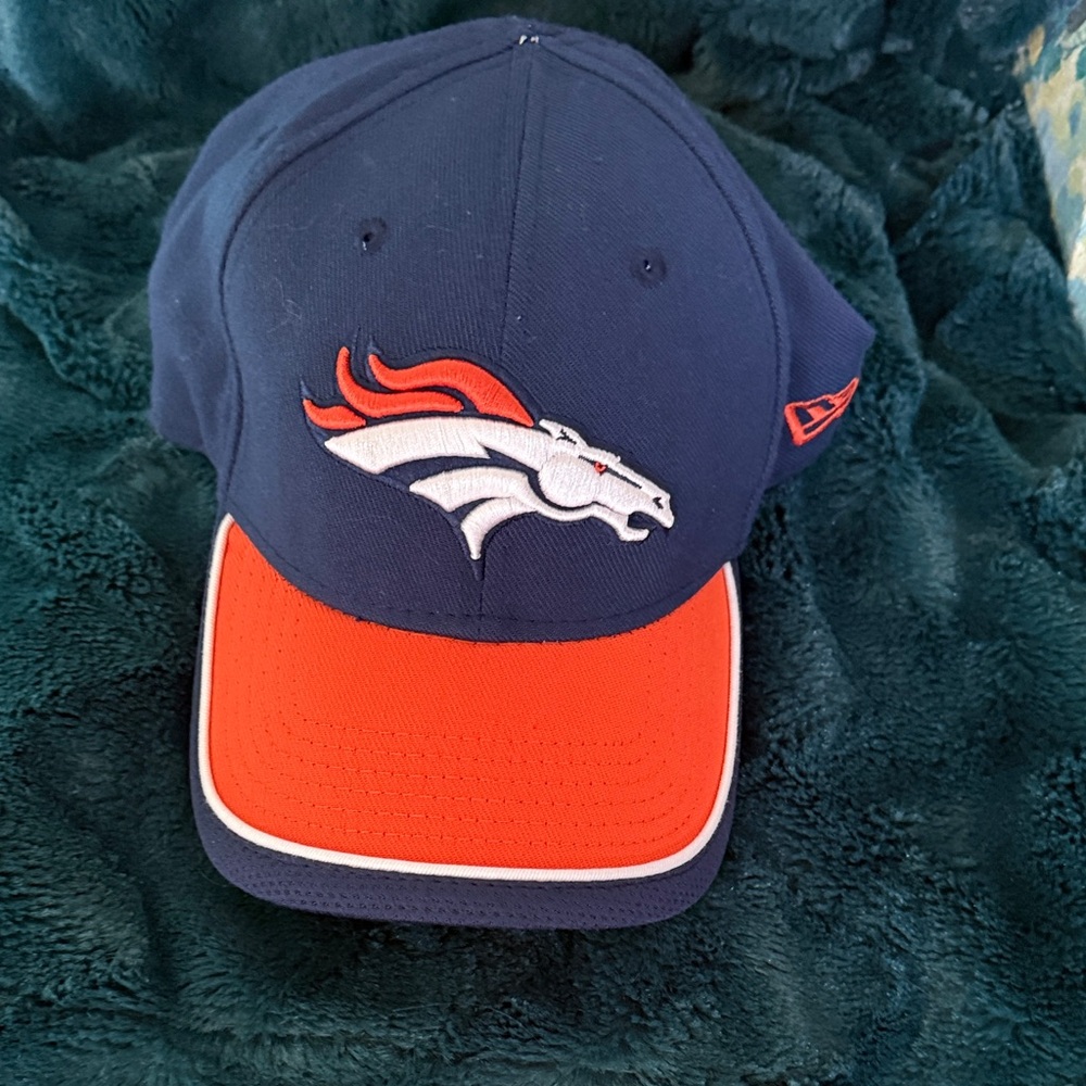 New Era Navy and Orange Denver Broncos Logo Cap